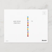 Carte Postale Adorable Duckling Straw Hat Easter Egg Flowers (Dos)