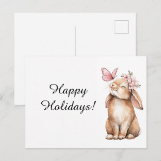 Carte Postale Adorable  Easter a cute bunny 