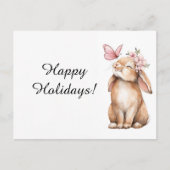 Carte Postale Adorable  Easter a cute bunny  (Devant)