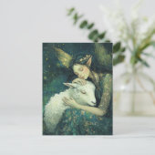 Carte Postale Adorable fée et son mouton endormi (Debout devant)