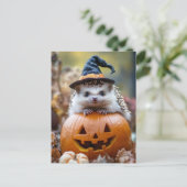 Carte Postale Adorable Halloween Hdgehog (Debout devant)