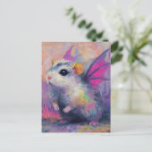Carte Postale Adorable Hamster Dragon (Debout devant)