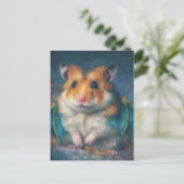 Carte Postale Adorable Hamster Dragon (Debout devant)