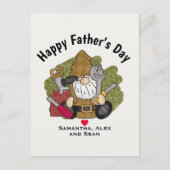 Carte Postale Adorable Handyman & Carpenter Garden Gnome (Devant)