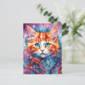 Carte Postale Adorable Kitten (Debout devant)