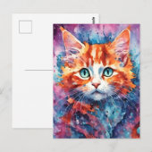 Carte Postale Adorable Kitten (Devant / Derrière)