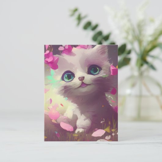 Carte postale adorable Kitten (Debout devant)