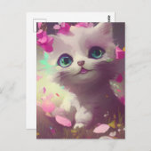 Carte postale adorable Kitten (Devant / Derrière)