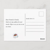 Carte Postale Adorable Maison coloniale Moving Faire-part (Dos)