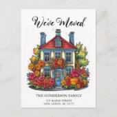 Carte Postale Adorable Maison coloniale Moving Faire-part (Devant)