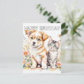 Carte Postale Adorable Meilleur Des Amis Pour Toujours (Debout devant)