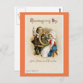 Carte Postale Adorable pèlerins Vintages (Devant / Derrière)