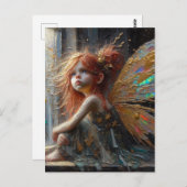 Carte Postale Adorable Petite Fée (Devant / Derrière)