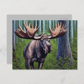 Carte Postale Adorable Petite Oie Abstraite (Devant / Derrière)