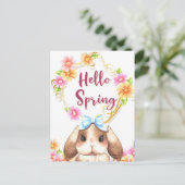 Carte postale adorable Rabbit (Debout devant)