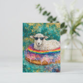 Carte Postale Adorable Sheep on a Float Trip (Debout devant)