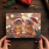 Carte Postale adorable souris de Noël