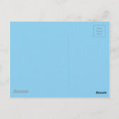 Carte Postale Adorablement Douce Couleur Bleue (Dos)