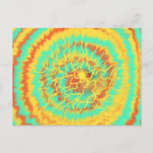 Carte Postale Adoration Aqua Orange Jaune Art 6 Jan 2018 HC (Devant)