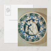 Carte Postale Adoration de la Vierge avec St John (Devant / Derrière)