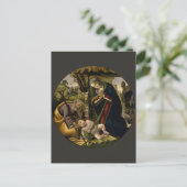 Carte Postale Adoration de l'Enfant Christ par Botticelli (Debout devant)