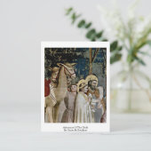 Carte Postale Adoration De L'Enfant Par Giotto Di Bondone (Debout devant)