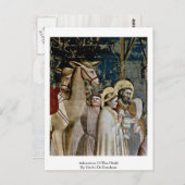 Carte Postale Adoration De L'Enfant Par Giotto Di Bondone (Devant / Derrière)