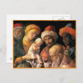 Carte Postale Adoration de Mantegna des Mages (Devant / Derrière)