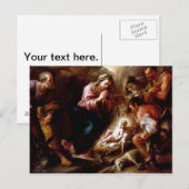 Carte Postale Adoration des bergers - Altobello (Devant / Derrière)