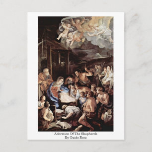Carte Postale Adoration Des Bergers Par Guido Reni