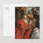 Carte Postale Adoration des Mages, 1624 (Devant / Derrière)