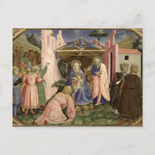 Carte Postale Adoration des Mages, du predelle