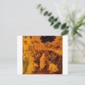 Carte Postale Adoration des Mages par Léonard de Vinci (Debout devant)
