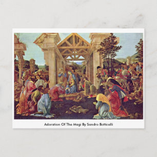 Carte Postale Adoration Des Mages Par Sandro Botticelli