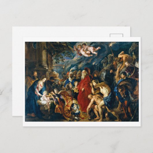 Carte Postale Adoration des Mages | Peter Paul Rubens | (Devant / Derrière)
