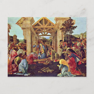 Carte Postale Adoration Des Magi (Washington) Par Botticelli