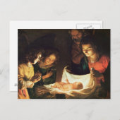 Carte Postale Adoration du bébé, c.1620 (Devant / Derrière)