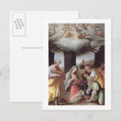 Carte Postale Adoration of the Shepherds, c.1500 (tempera on pan (Devant / Derrière)