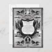 Carte Postale Adresse d'adieu du général Robert E. Lee (Devant / Derrière)