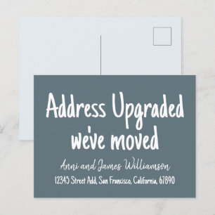 Carte Postale Adresse minimale personnalisée mise à niveau Nous