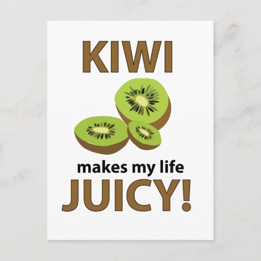 Carte Postale Adulte aux fruits de Kiwi (Devant)