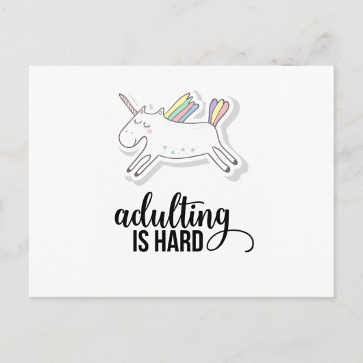 Carte Postale Adulte est dur et drôle (Devant)