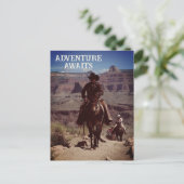 Carte Postale Adventure Attend Le Thème Western Outdoor (Debout devant)