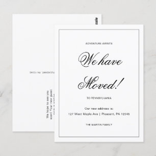 Carte Postale Adventure Attend une nouvelle adresse Moving Faire