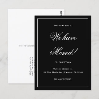 Carte Postale Adventure Attend une nouvelle adresse Moving Faire