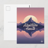 Carte postale Adventure Await Nature (Devant / Derrière)