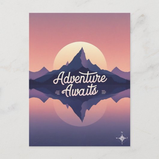 Carte postale Adventure Await Nature (Devant)