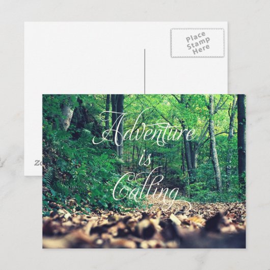 Carte Postale Adventure is calling (Devant / Derrière)