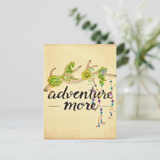 Carte Postale Adventure Plus Boho Antler (Debout devant)