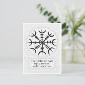 Carte Postale AEgishjálmr - Casque viking de la protection Awe N (Debout devant)